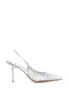 Le Silla Gilda 80 Crystal-embellished Slingback Pumps