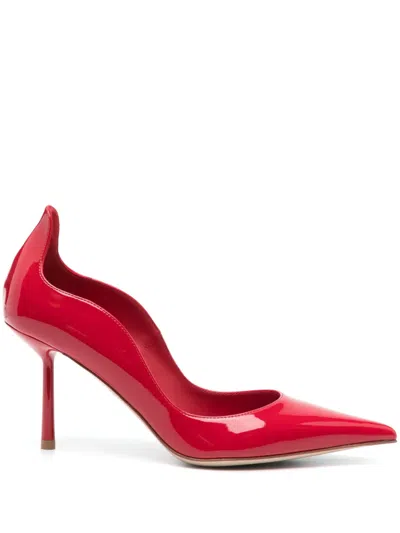 Le Silla 90mm Patent Pumps In Red