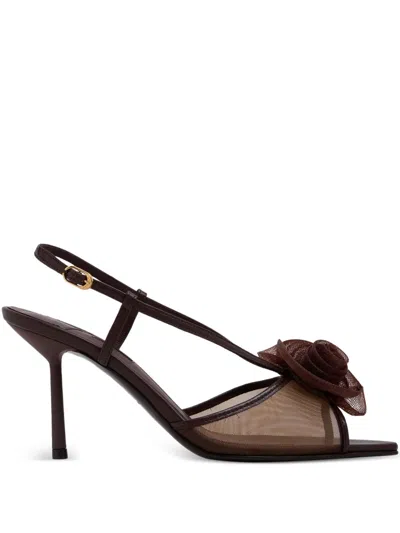 Le Silla 90mm Rose Slingback Sandals