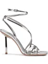 Le Silla Bella Rhinestone Sandals In Silver