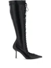 Le Silla 95mm Colette Lace-up Pointed Boots