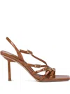 Le Silla 95mm Scarlet Sandals In Brown