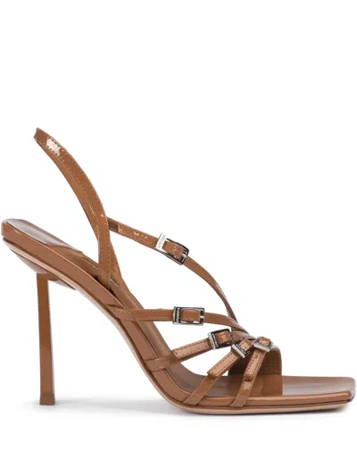 Le Silla 95mm Scarlet Sandals In Braun