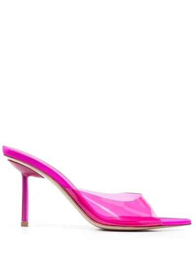 Le Silla Afrodite 100mm Slip-on Sandals In Rosa