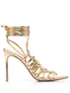 Le Silla Afrodite Strappy Sandals In Gold
