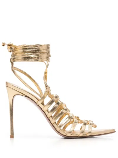 Le Silla Afrodite Strappy Sandals In Gold