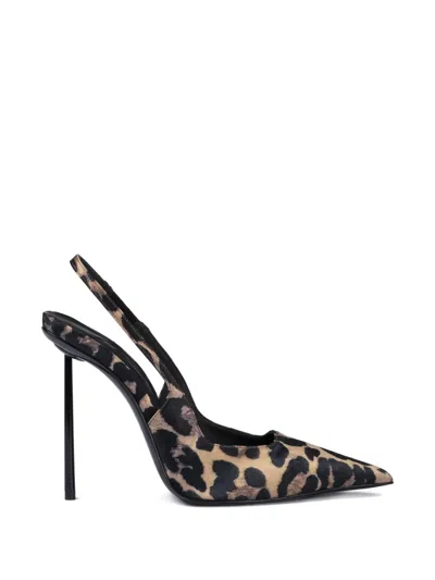 Le Silla Amelia Leopard-print Slingback Pumps In Neutral