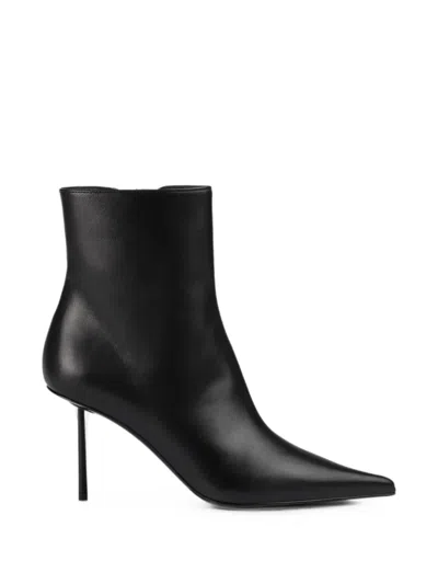 Le Silla Amelia Pointed-toe Ankle Boots In Black