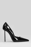 Le Silla Amelia Pumps In Black Patent Leather In Black