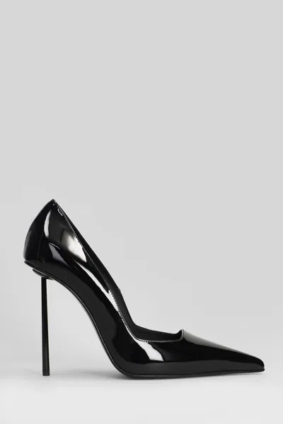 LE SILLA AMELIA PUMPS IN BLACK PATENT LEATHER