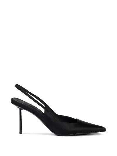 Le Silla Amelia Silk-satin Pumps In Black