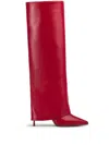 Le Silla Andy 120mm Leather Knee-high Boots In Red
