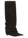 Le Silla Andy High Heels Boots In Brown Suede In Brown