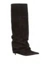 Le Silla Andy High Heels Boots In Brown Suede In Brown