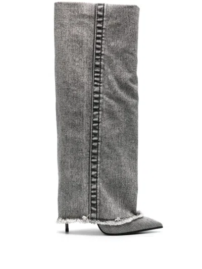 Le Silla Andy Denim-stiefel In Black