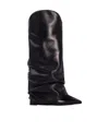 Le Silla Andy Layered Slouchy Boots In Black