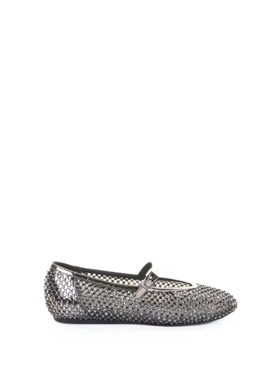 Le Silla Ballerina Gioiello Rete Peltro Con Cristalli In Gray