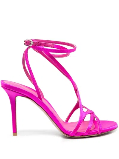 Le Silla Belen 100mm Sandals In Fuxia