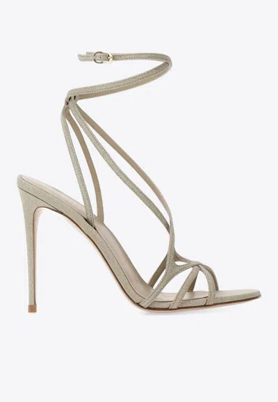 Le Silla Belen 105 Strappy Heeled Sandals In Gray
