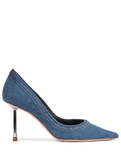 Le Silla Bella 120mm Denim Pumps In Blue