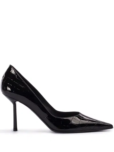 Le Silla Bella 120mm Leather Pumps In Black