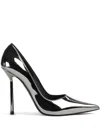 Le Silla Bella 120mm Leather Pumps In Silver