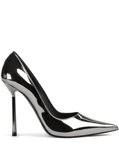 Le Silla Bella 120mm Leather Pumps In Silver