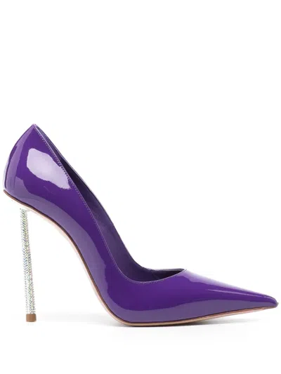 Le Silla Bella 120mm Pointed-toe Pumps In Purple