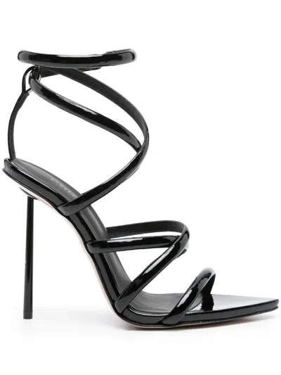 Le Silla Bella 120mm Slingback Sandals In Black