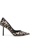 Le Silla Bella 90mm Leopard-print Pumps In Nude