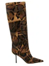 Le Silla Leopard-print Calf Boot In Multi
