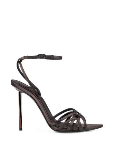 Le Silla Bella Caged Sandals In Brown