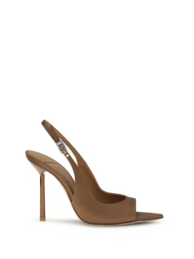 Le Silla Bella Chanel Sandals In Brown