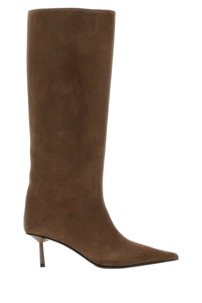 Le Silla Bella Heel Boot In Beige
