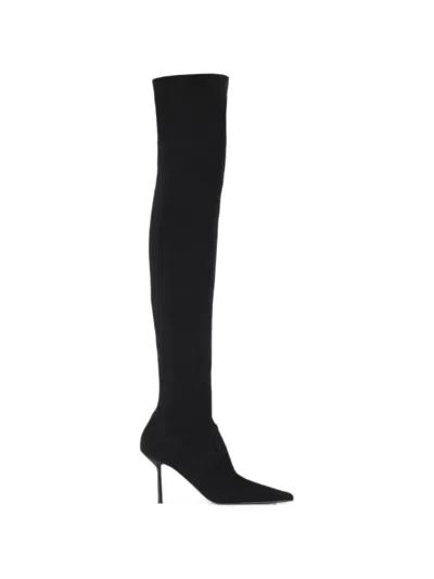 Le Silla Bella Leather Over-the-knee Boots In Black