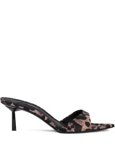 Le Silla Bella Leopard-print Sandals In Brown