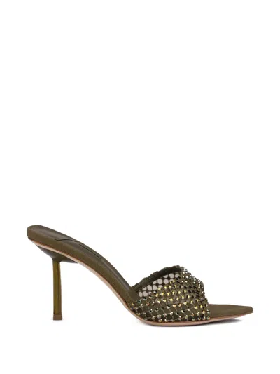 Le Silla Bella Mules In Green