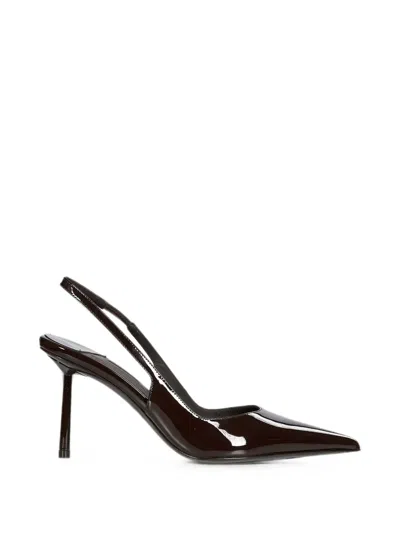Le Silla Bella Patent Slingback Pumps In Brown