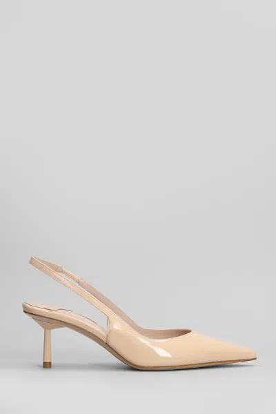 Le Silla Bella Pumps In Powder Patent Leather