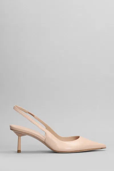 Le Silla Bella Pointed-toe Slingback Pumps In Beige