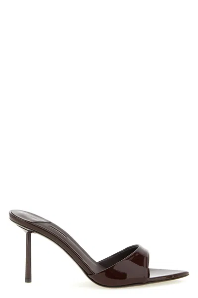 Le Silla Bella Pointed Sandals In Burgundy