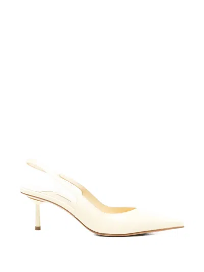 Le Silla Bella Slingback Point-toe Pumps In Yellow