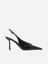 Le Silla 100mm Clivage Slingback Crystal-embellished Pumps In Black