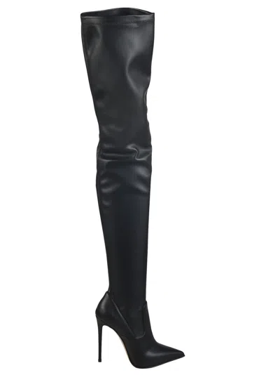 Le Silla Block Heel Over-the-knee Boots In Black