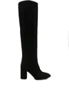 Le Silla Block-heel Suede Boots In Black