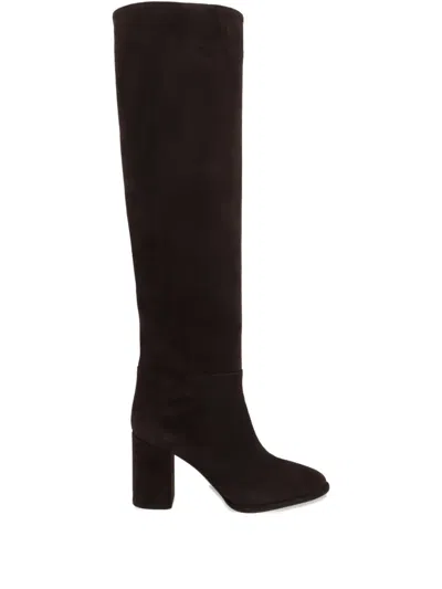 Le Silla Block-heel Suede Knee-high Boots