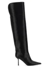 Le Silla Bella Knee Length Pointed Toe Stiletto Boots In Black