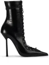 Le Silla Colette High Heels Ankle Boots In Black Leather