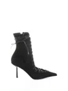 Le Silla Colette High Heels Ankle Boots In Black Leather In Black