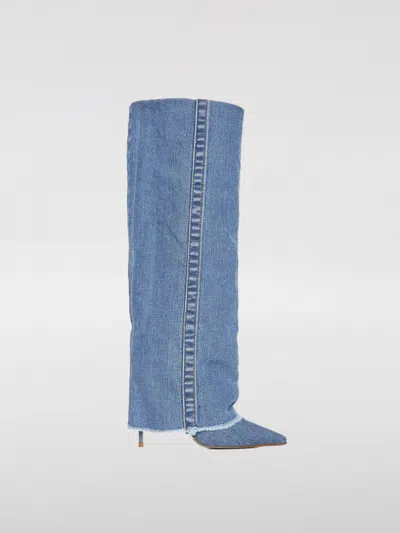 LE SILLA BOOTS LE SILLA WOMAN COLOR BLUE,F53227009